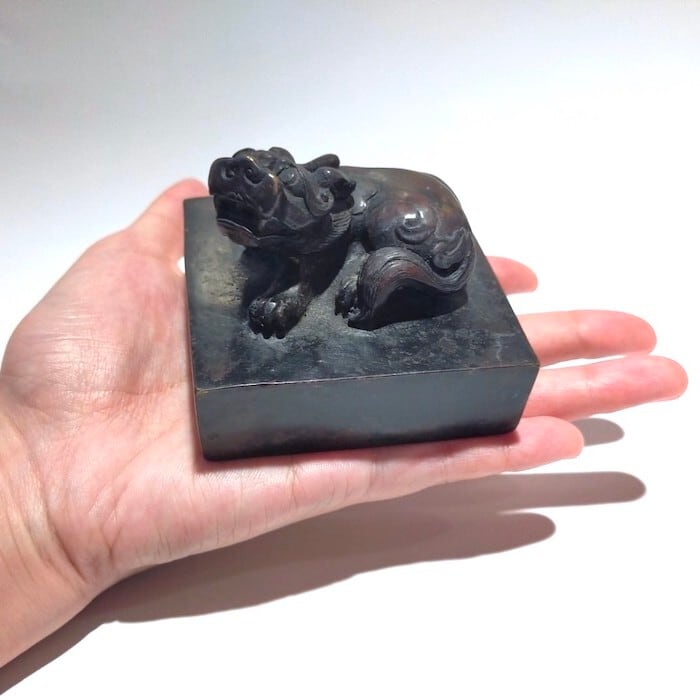 銅印 印章 骨董品 貔貅 ひきゅう 中国 中華 アンティーク 201912y-08