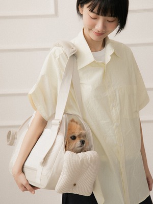 Msize/予約【Comfy Ravioli】breeze mesh bag (Beige) BITEME