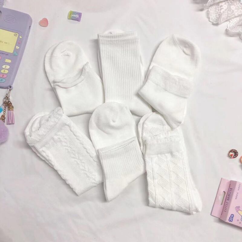 ホワイトソックス ストッキング サマー 大人ガーリー スウィート キュート カジュアル 夏物 タイツ 萌量不足19723593928