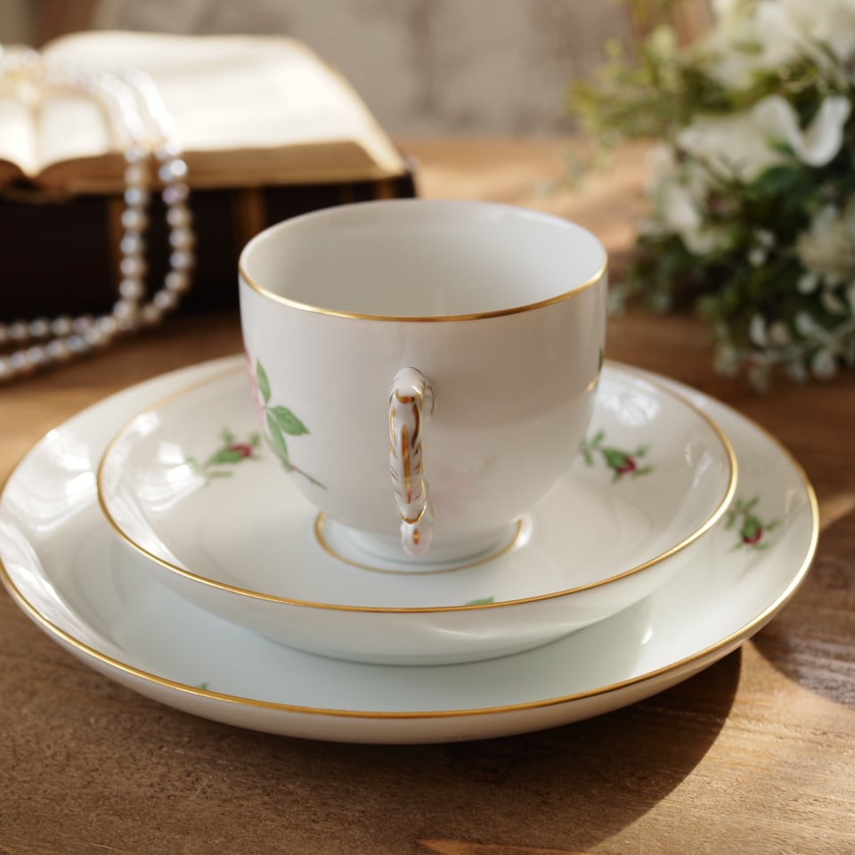 フュルステンベルグ ローズ トリオC カップ＆ソーサー F2 | antique