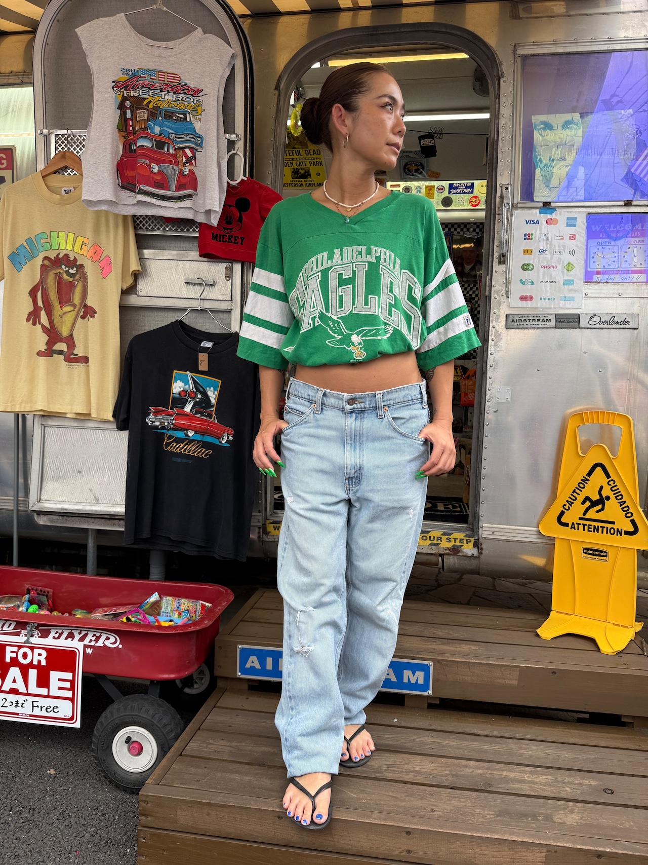 90s Philadelphia Eagles / LOGO 7 made in usa・画像9