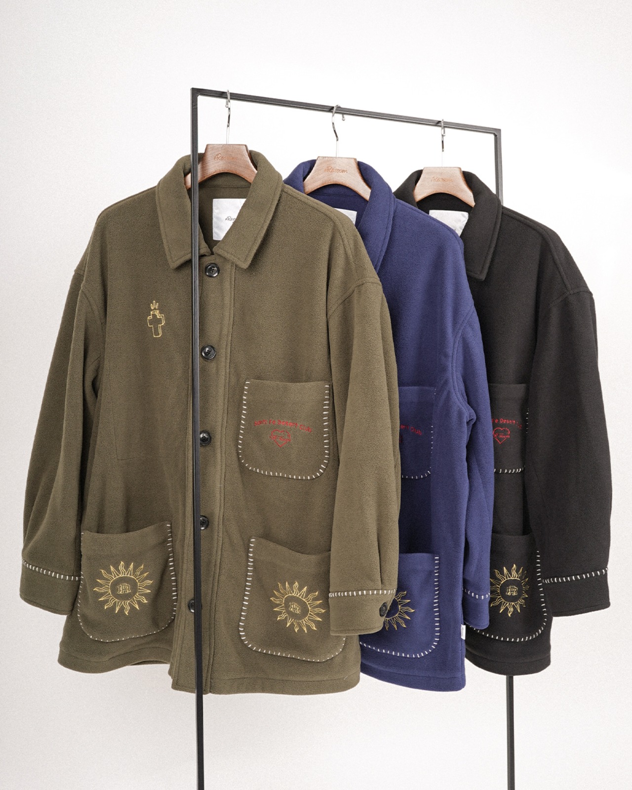 【#Re:room】CACTUS EMBROIDERY JACKET［REJ137］