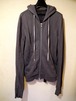 ◆DRKSHDW ダークシャドウ リックオウエンス ダメージ加工 裏起毛 ロングスリーブ パーカー S◆ 凝ったダメージ加工と長めの袖が印象的♪