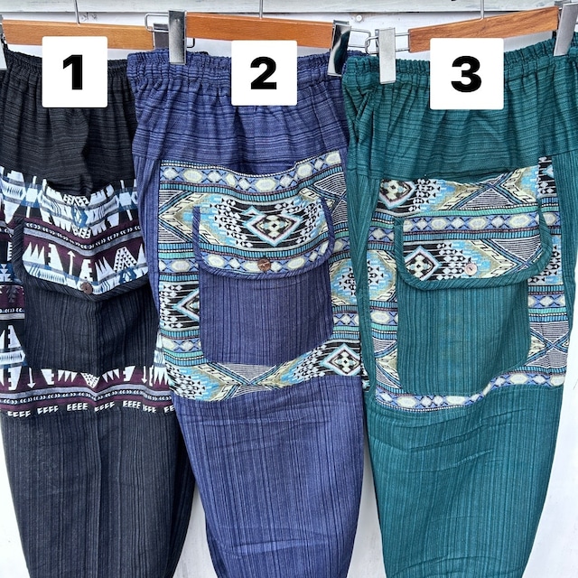 ビッグポケットゆったりパンツ