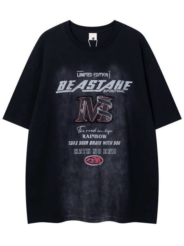 Street patch letter t-shirt 0003