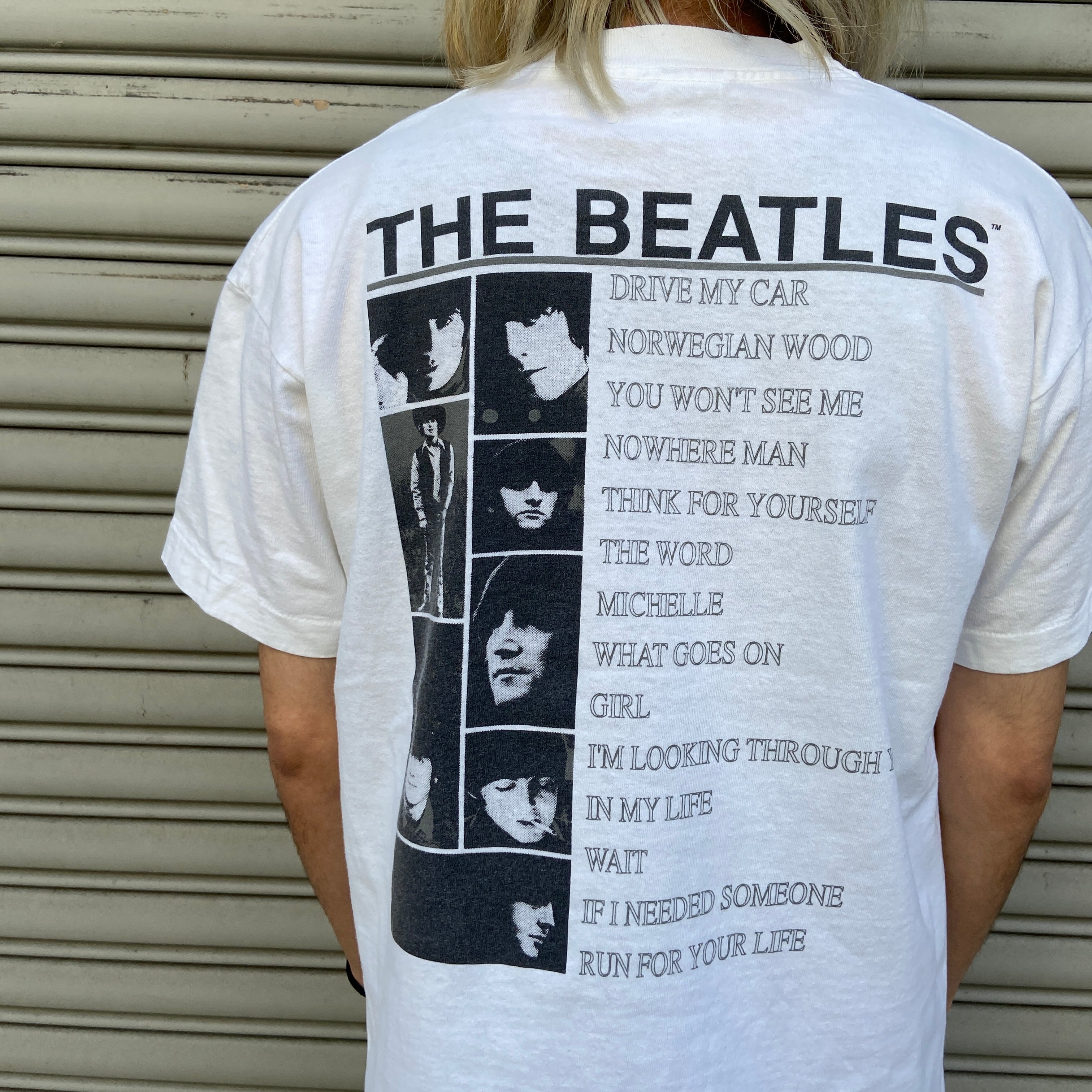 B90s☆USA製☆ビートルズ☆ラバーソウルバンドTシャツ☆両面プリント☆ 90s USA製 ビートルズ ラバーソウルバンドTシャツ 両面プリント