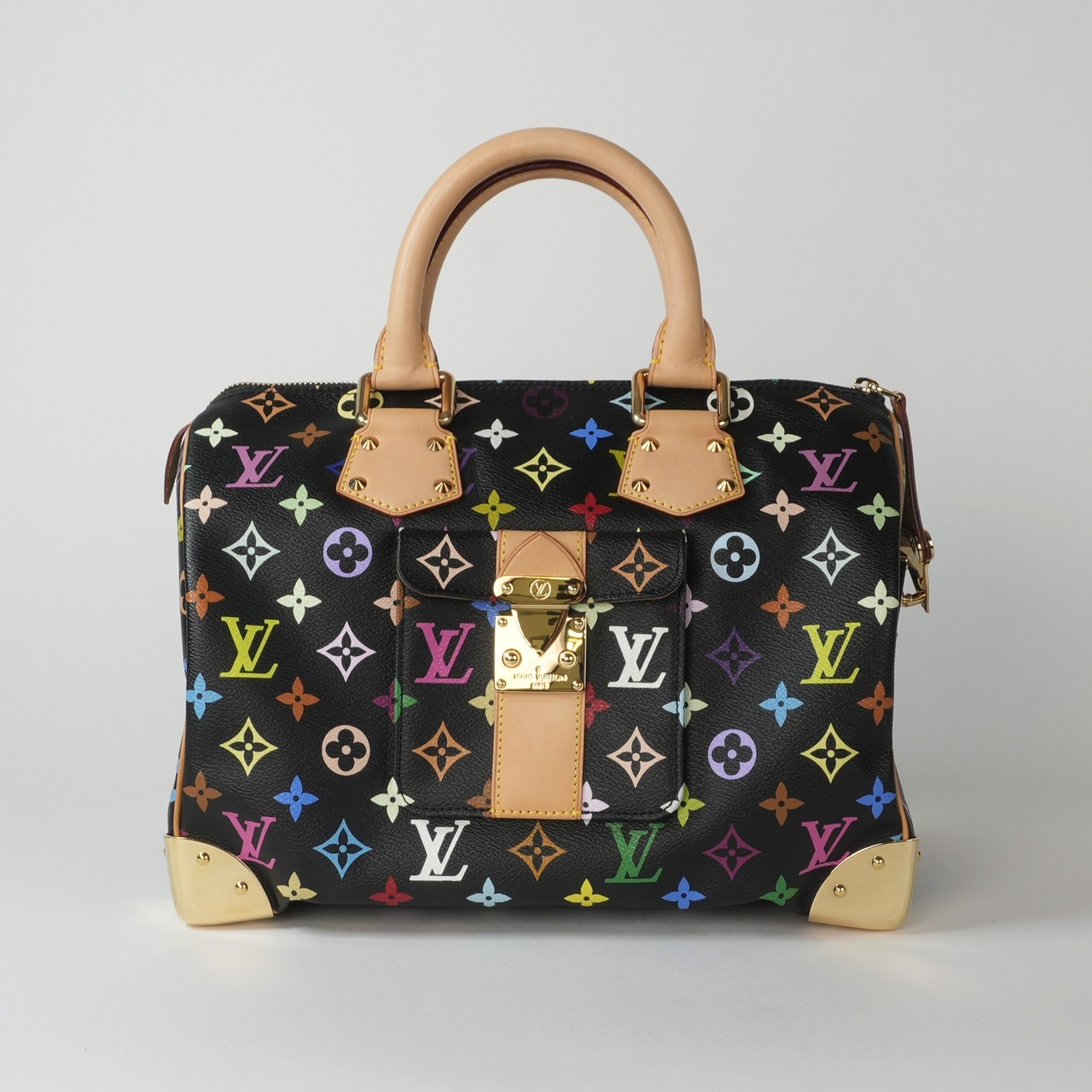 LOUIS VUITTON ルイヴィトン マルチカラー スピーディ30 M92642 ブラック