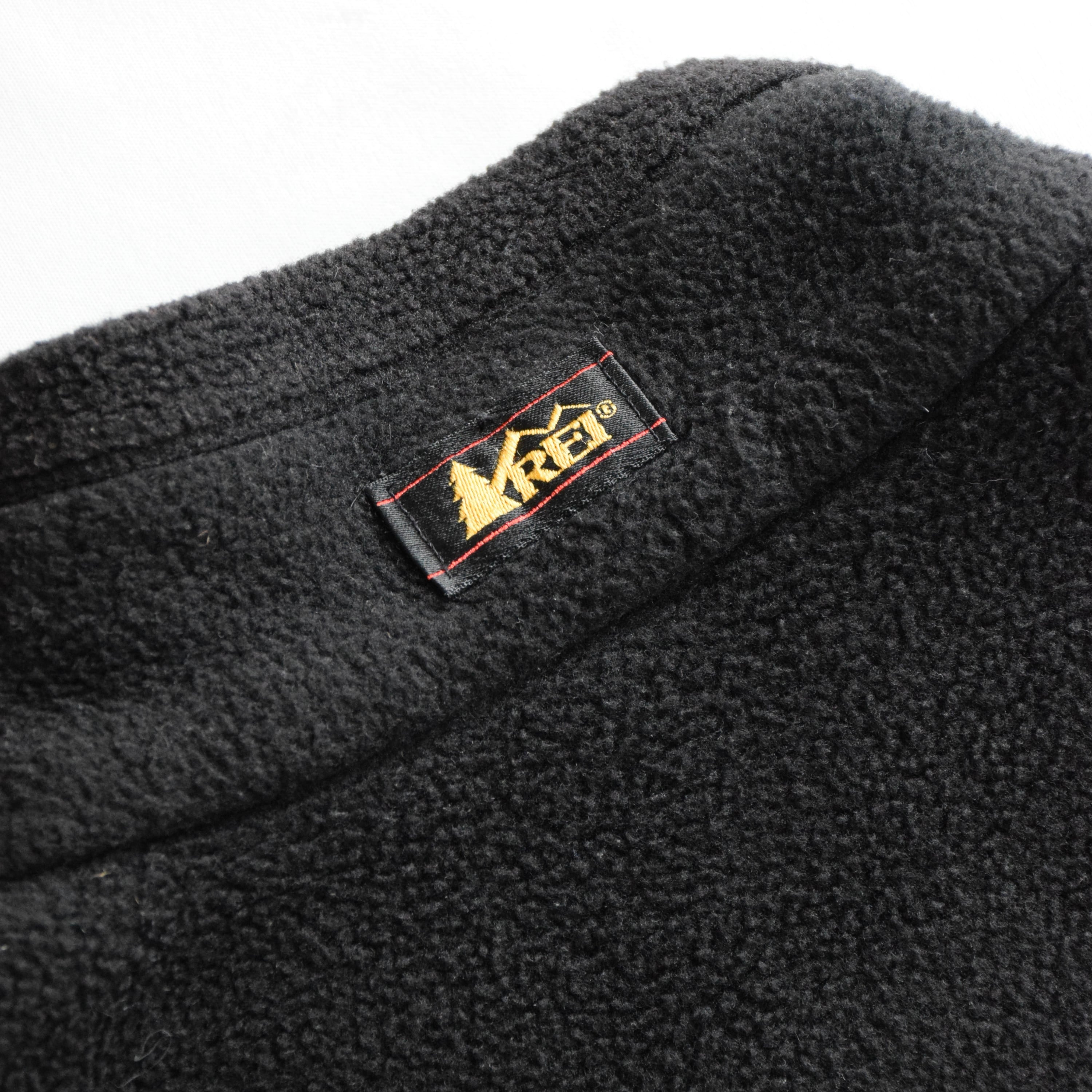 【美品】90s ヴィンテージ REI ナイロン・フリースベスト USA製 90's USA製 REI フリースベスト メンズM ブラック アールイーアイ