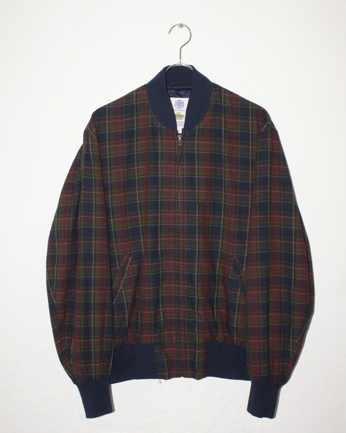 J.PRESS × Golden Bear Plaid Zip-up Cotton Blouson USA製