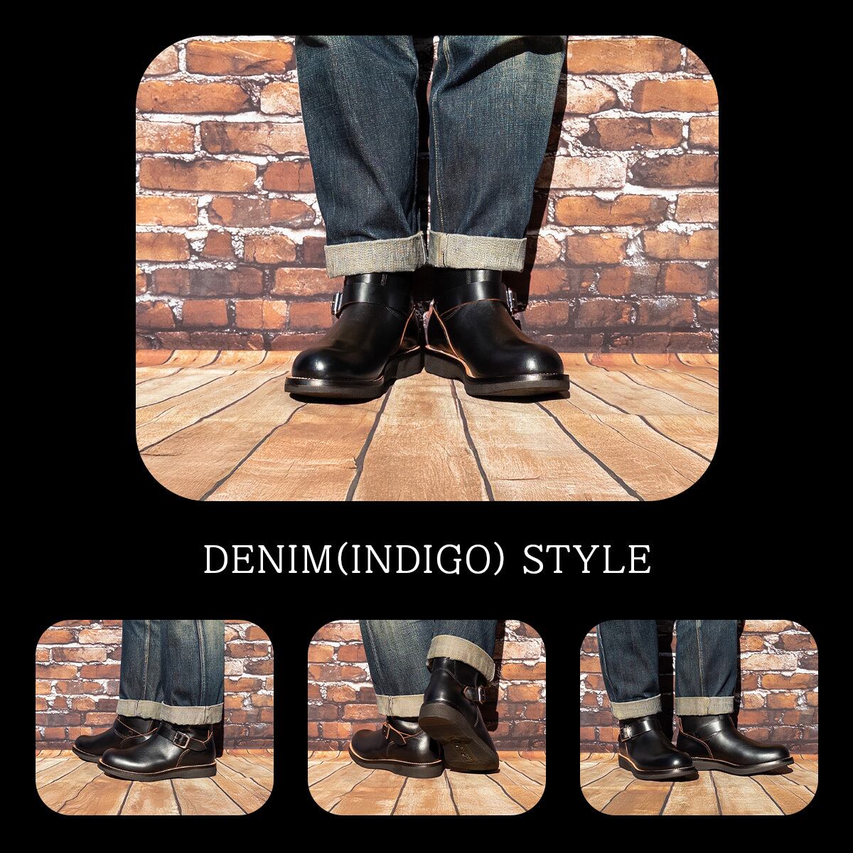 s*e様 エンジニアブーツ ブラック レザー TS-007 / ENGINEER BOOTS / BLACK/BLACK | 瀧口商店