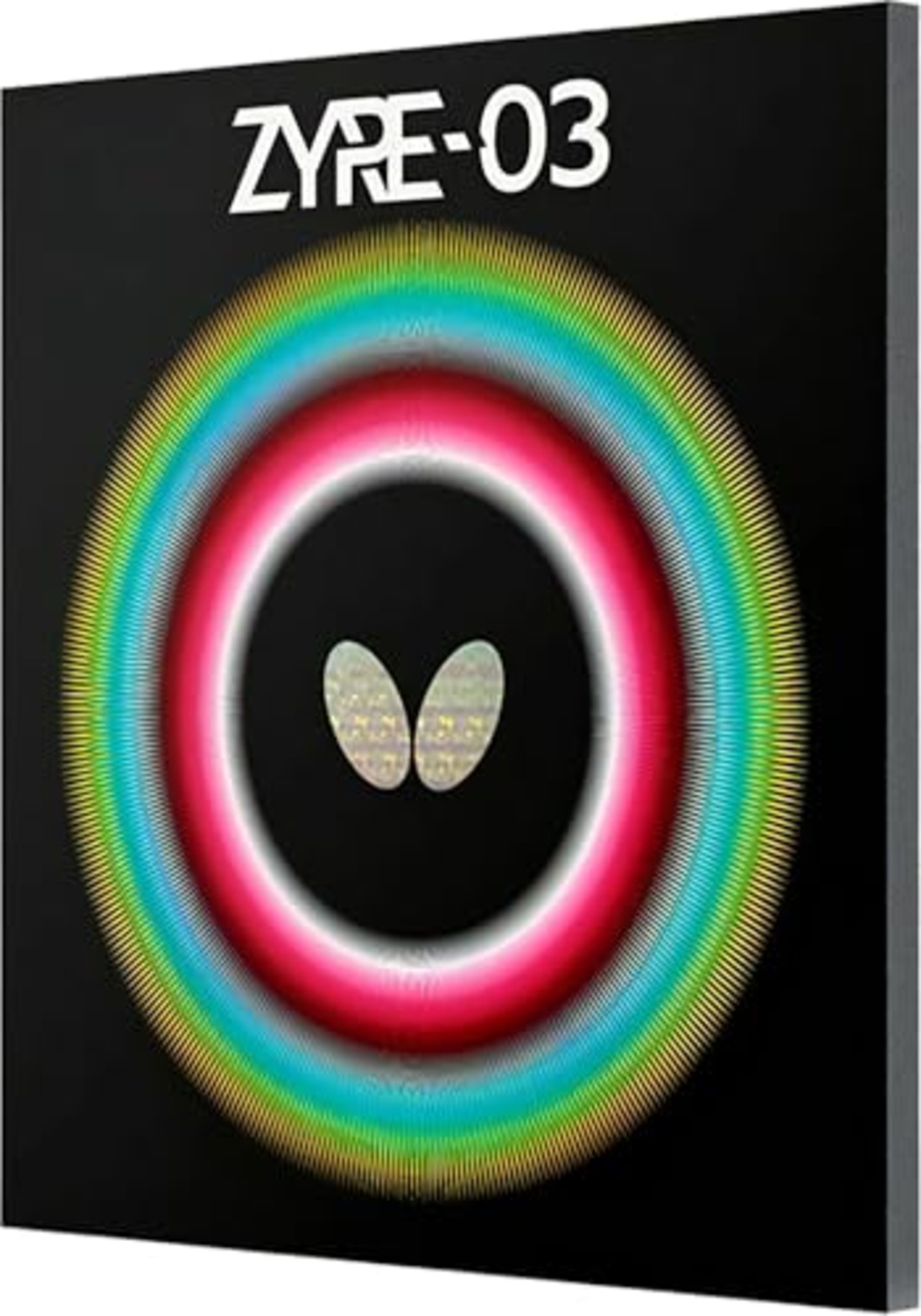 バタフライ(Butterfly) 卓球 ラバー ザイア03 ハイテンション裏ラバー 回転 球持ち レッド 2.5 06140
