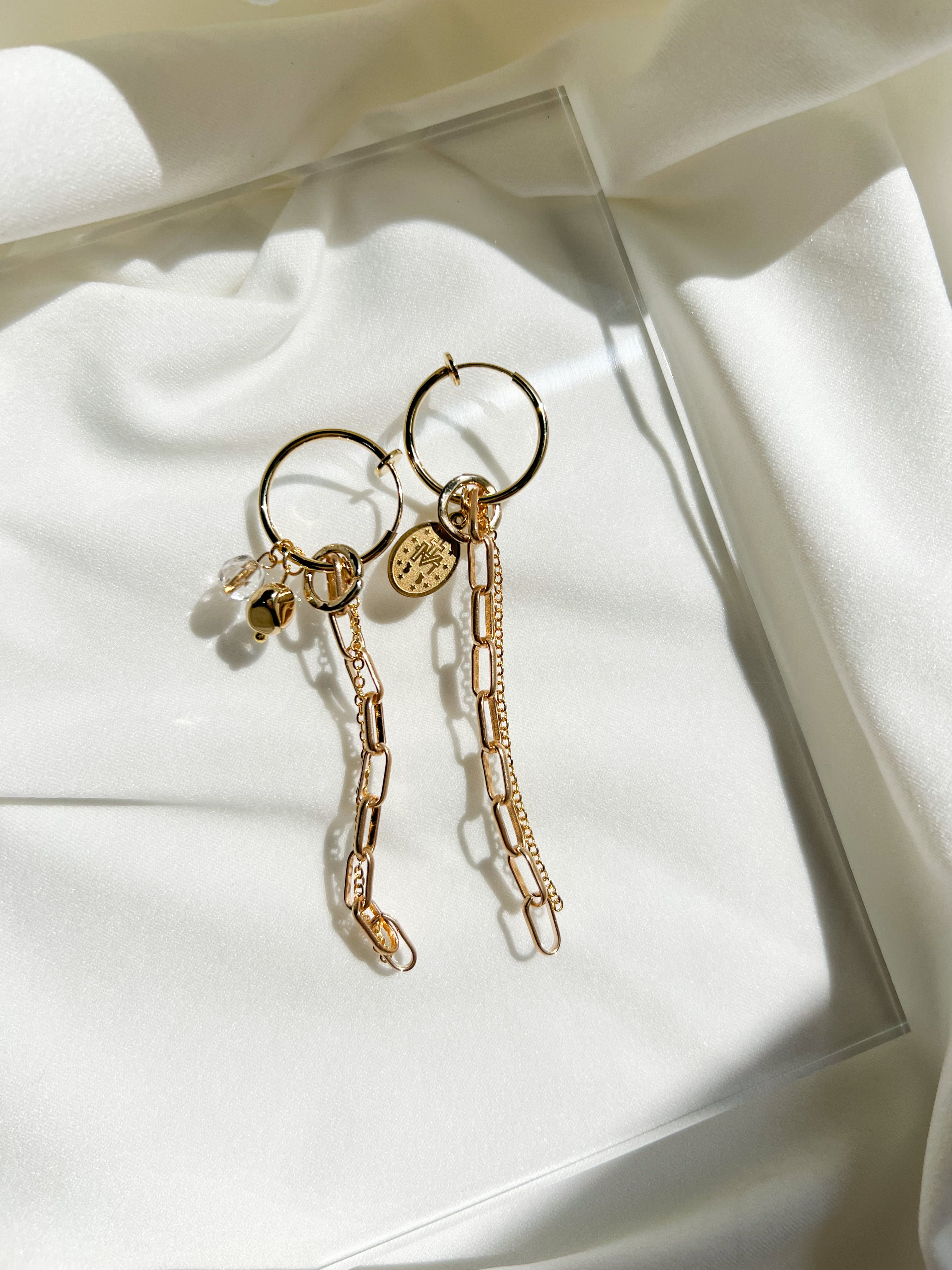 ジャラジャラフープイヤリング | アクセサリーショップ ｢ナミナミ｣