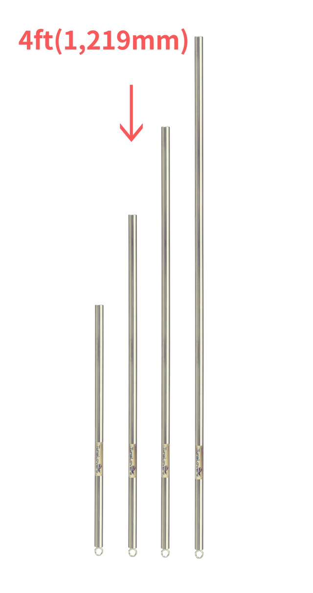 ステンレスポール（SUS304）  4ft（1,219mm）