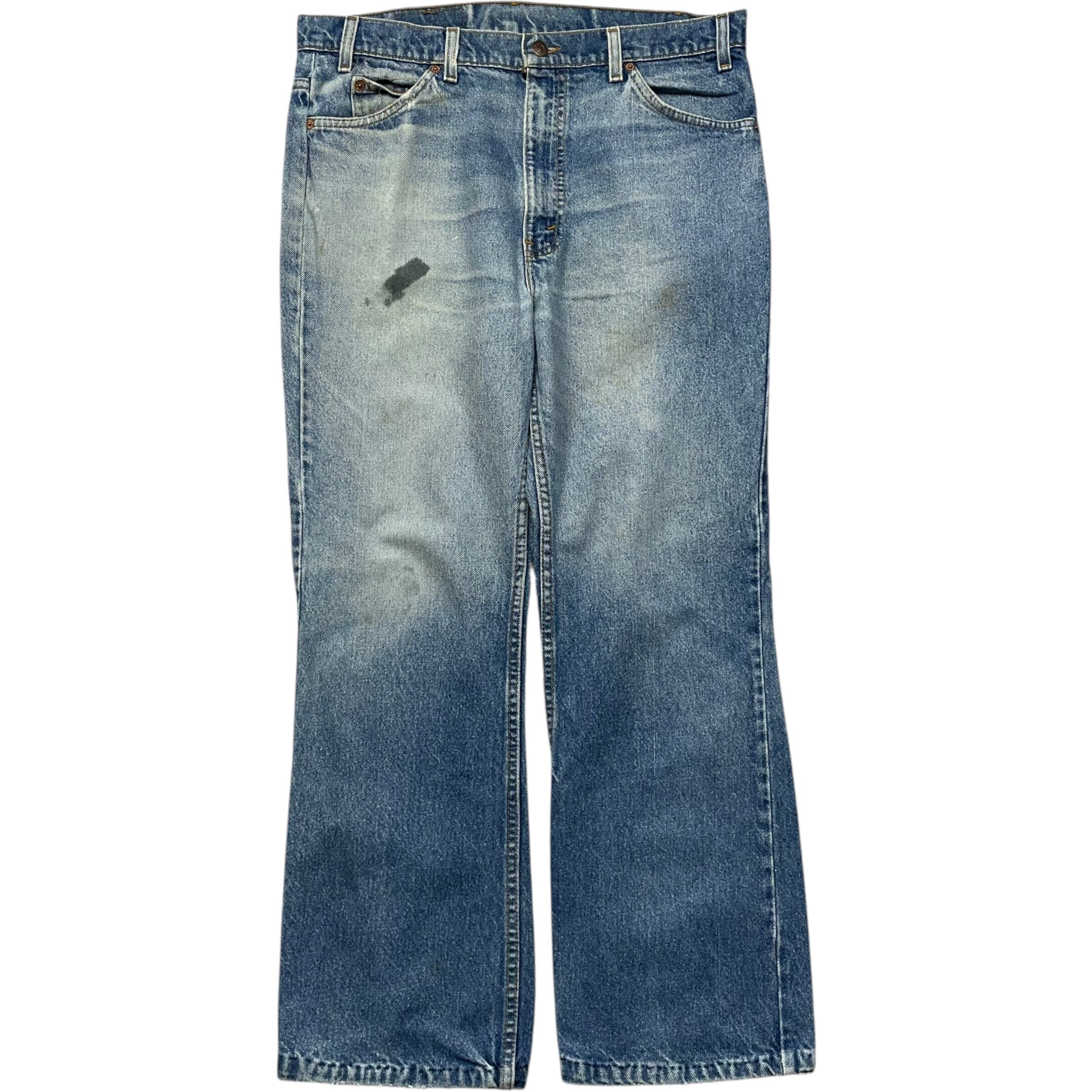 《実寸 W35L28》 Levi's リーバイス 517 デニムパンツ 色落ち USA製 90年代 vintage no.5535