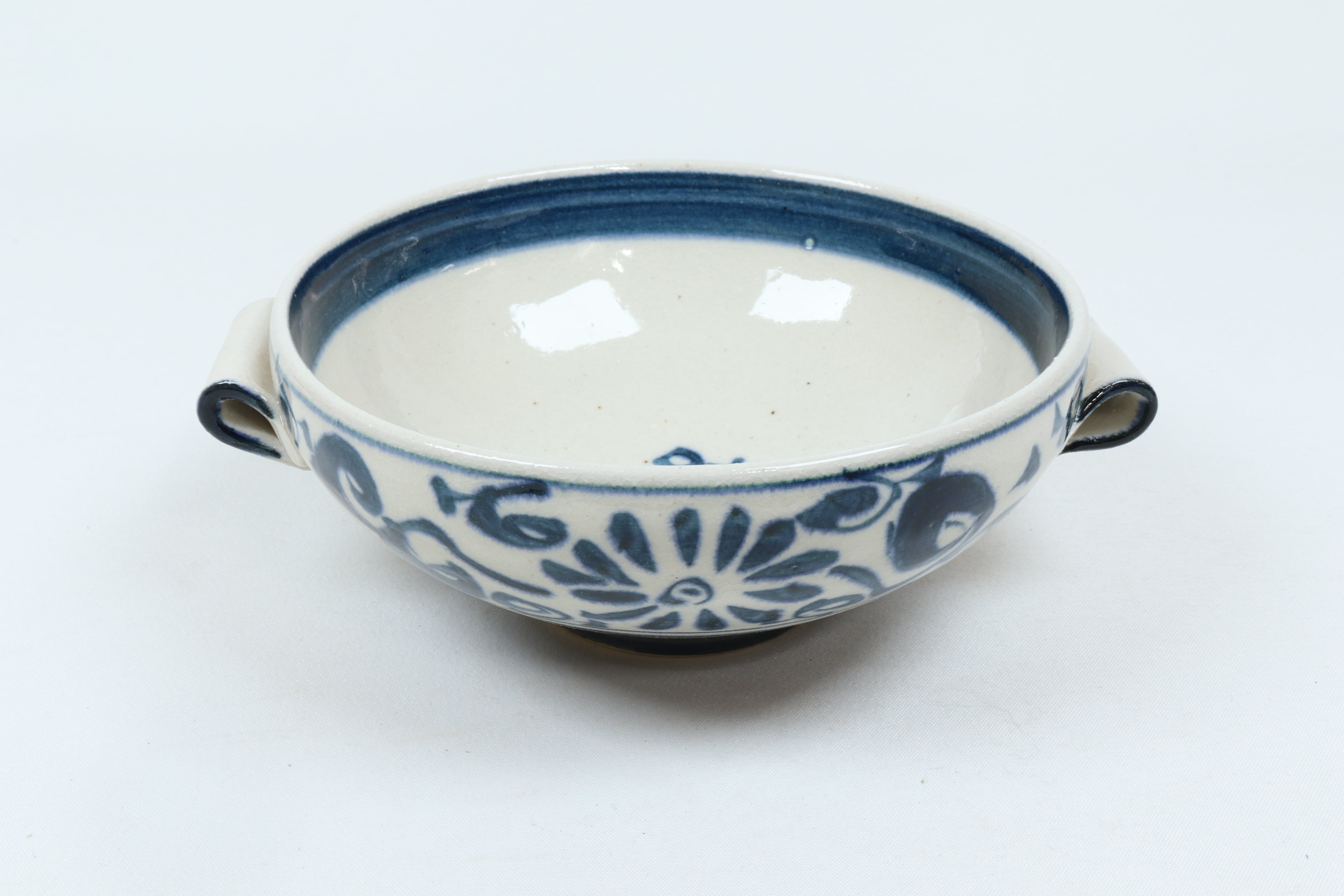 安南 耳付多用鉢 染唐草【B級品 特価】