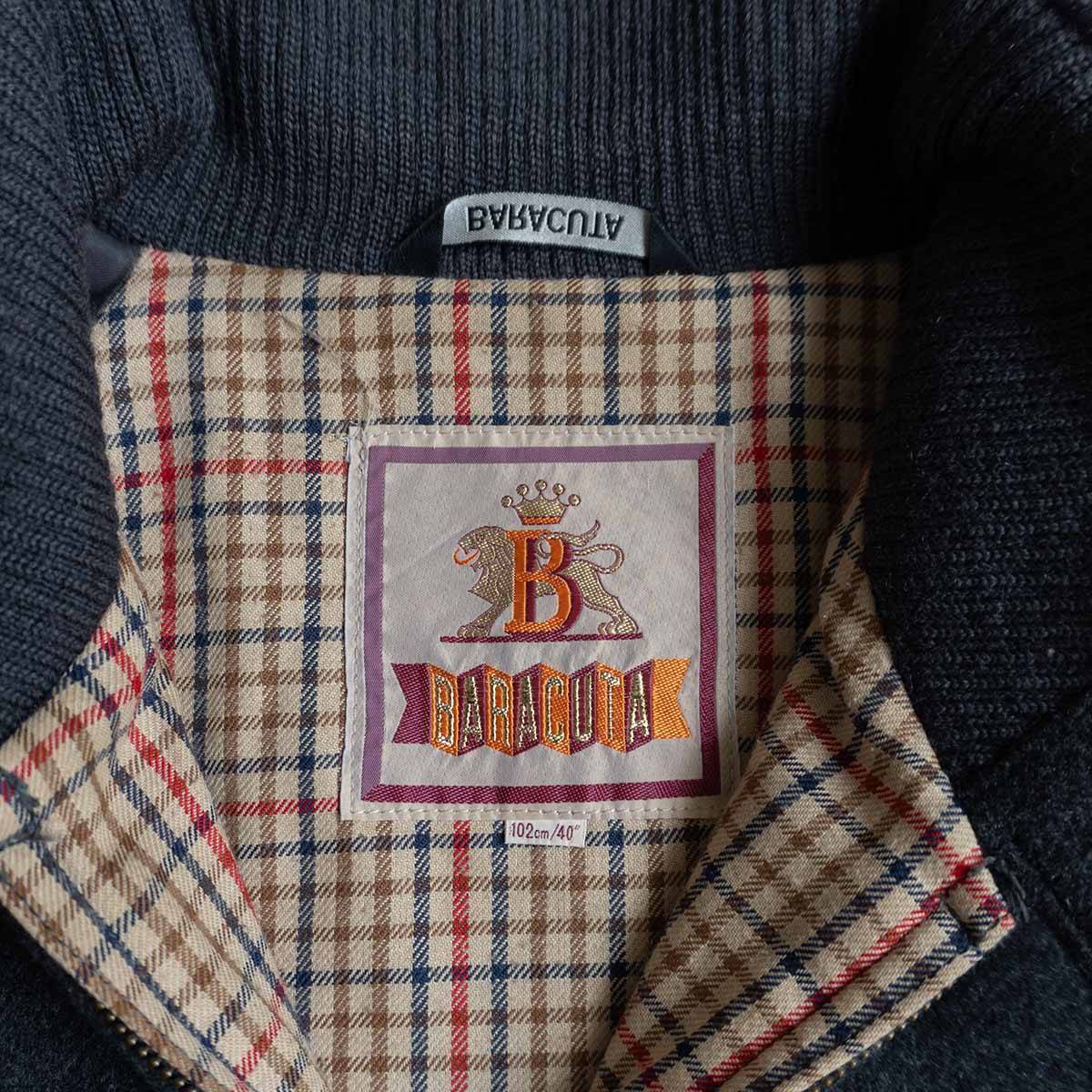 美品/カシミヤ混】BARACUTA 【G9 スウィングトップ ハリントン