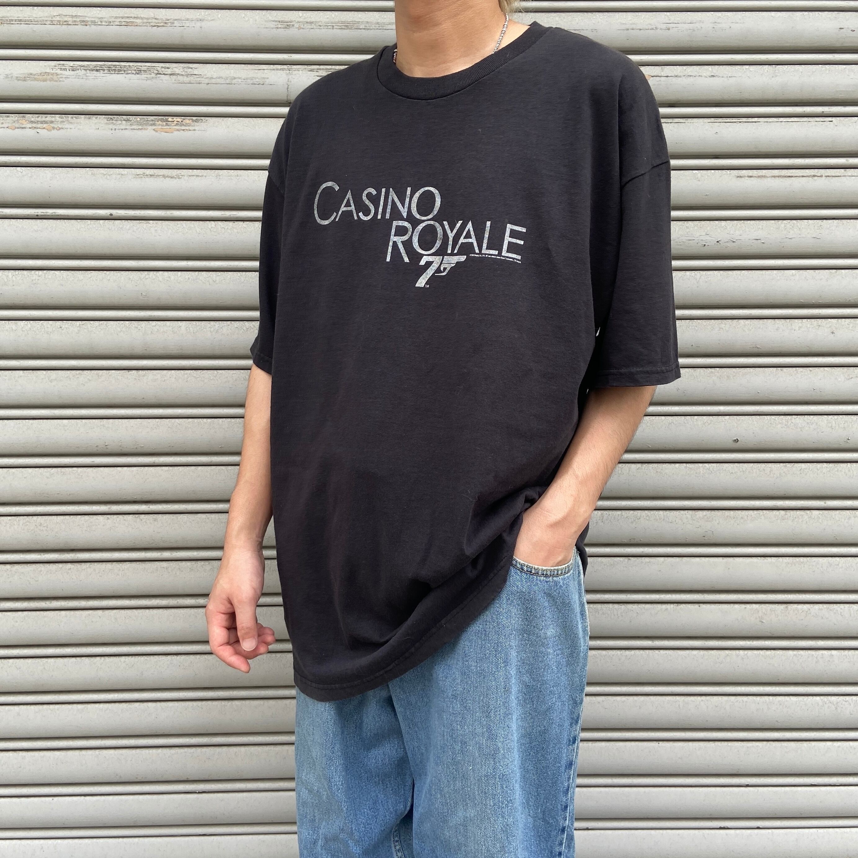 007カジノロワイヤル ロゴ Tシャツ 映画 スワロフスキー 007カジノロワイヤル ロゴ Tシャツ 映画 スワロフスキー