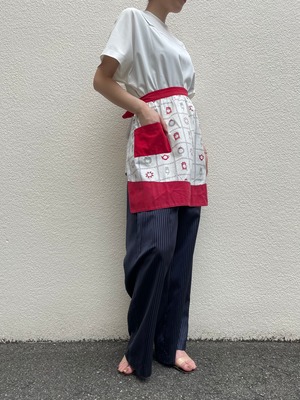 VINTAGE 50's clock print apron