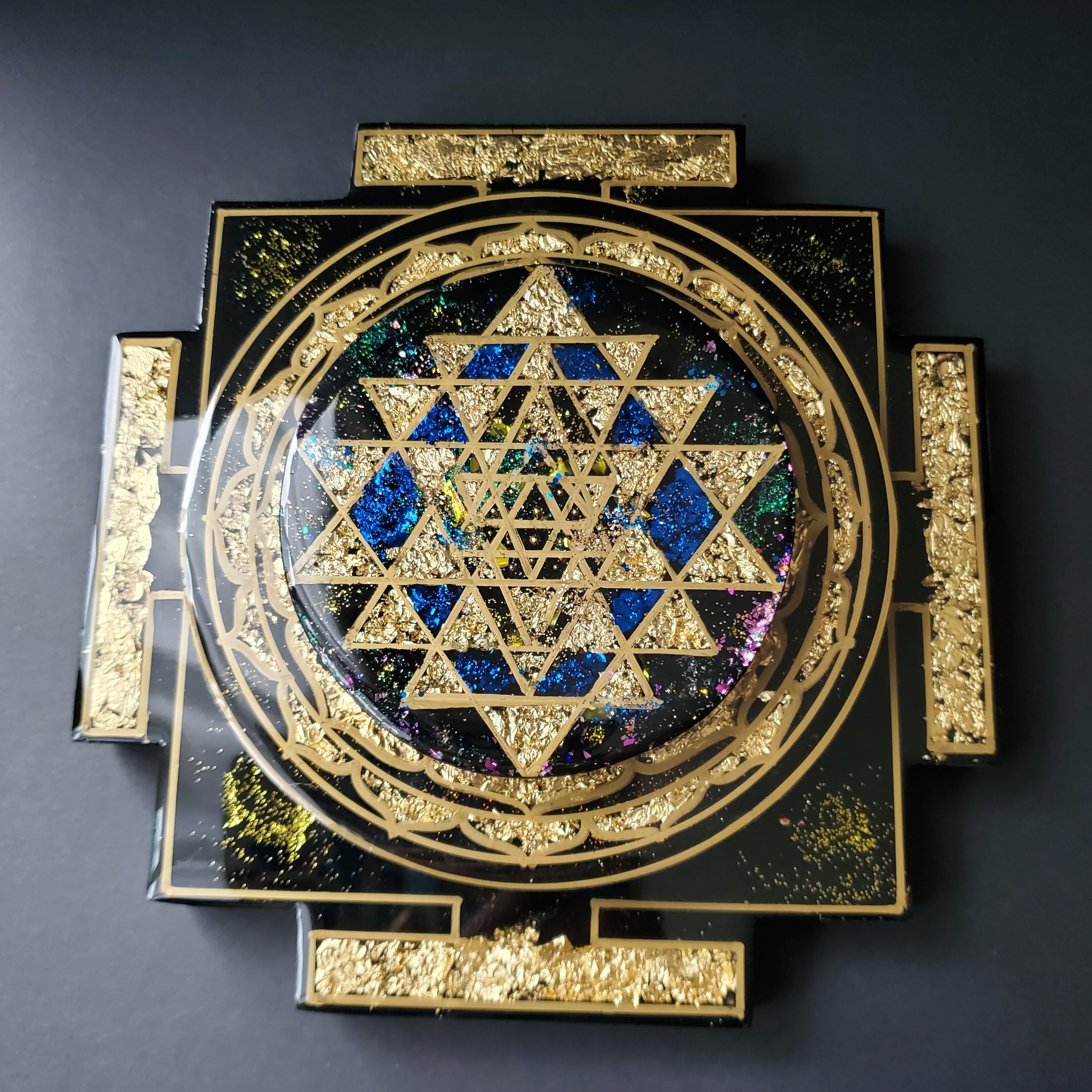 シュリヤントラ・オルゴンプレート3点セット【神聖幾何学パワー