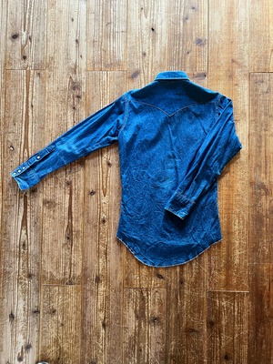 80's Wrangler 70127MW デニムウエスタンシャツ 表記(14 1/2-32)