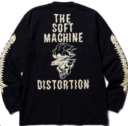 【SOFTMACHINE】ソフトマシーン DISTORTION L/S (BLACK) ロングスリーブTシャツ