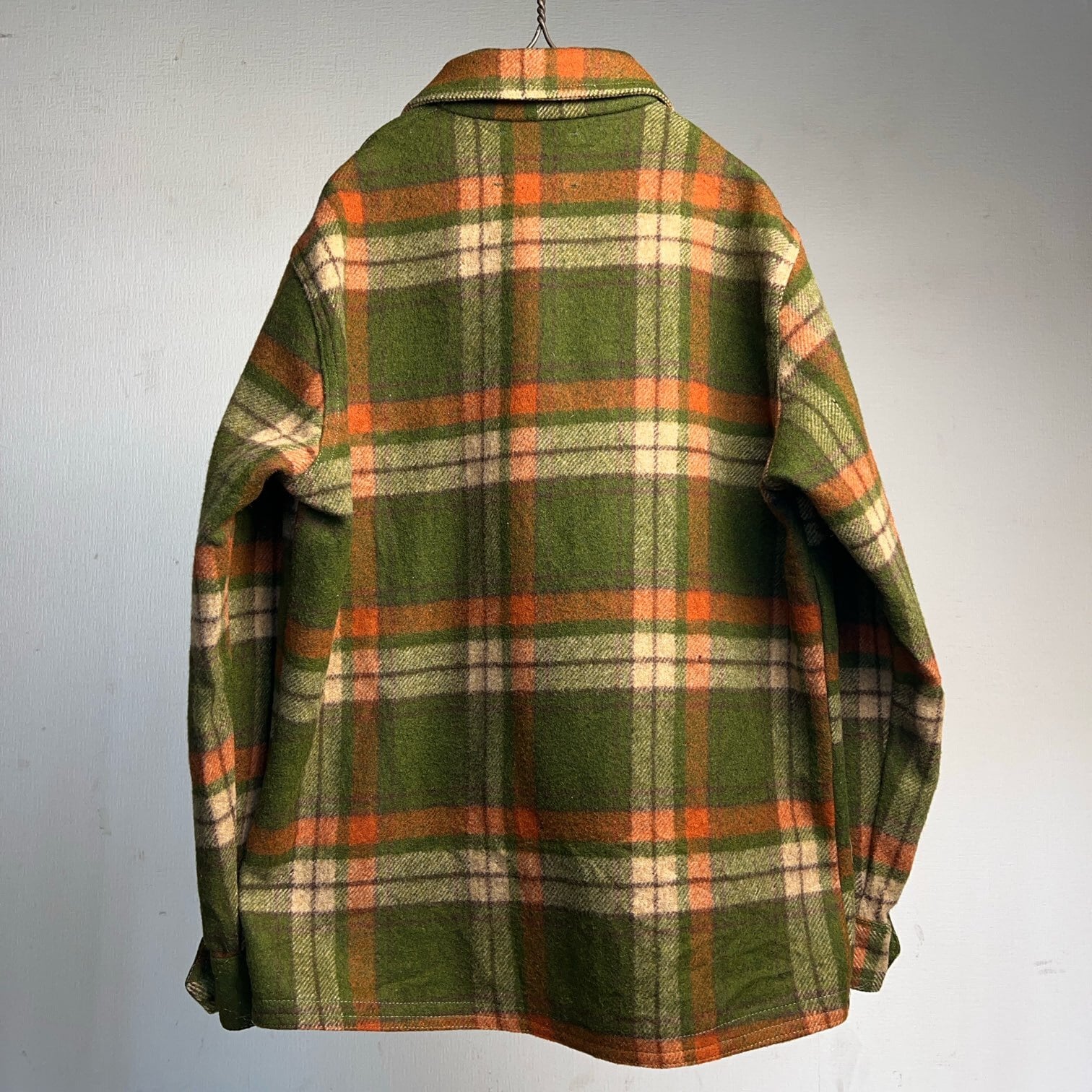 レア希少☆70's Vintage チェック柄ウールジャケット CPOジャケット 1970's Plaid Wool Jacket 70年代 チェック柄 ウールジャケット