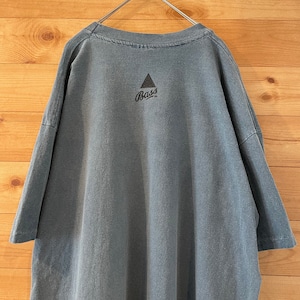 【anvil】 90s オーバーサイズ 刺繍タグ ラジオ局 アドバタイジングTシャツ ゆるだぼ 雰囲気○