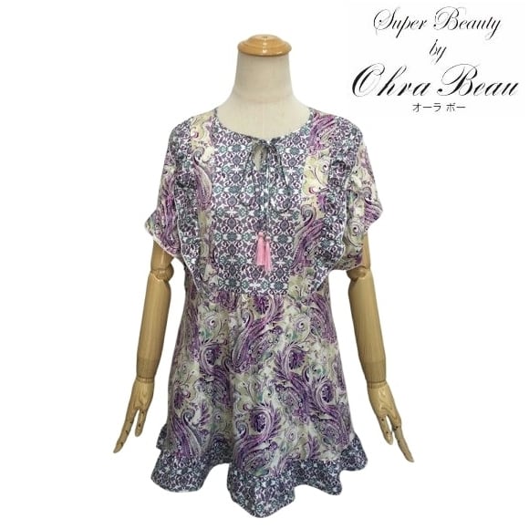 2025年 春夏 スーパービューティー♡ペイズリー チュニック♡42サイズ 2025年 春夏 スーパービューティー♡ペイズリー チュニック♡42