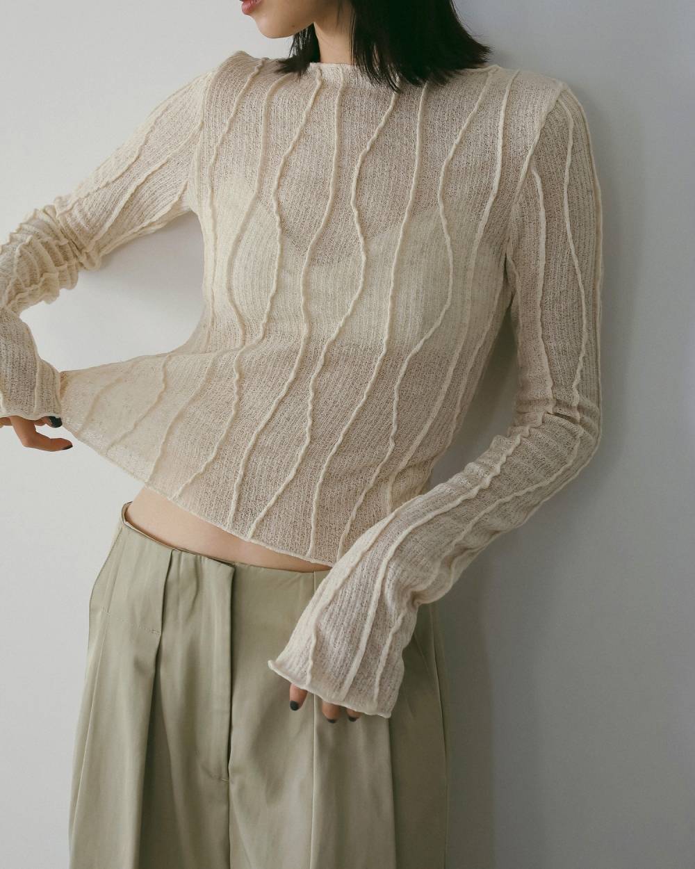 anuke 】Random Pintuck Tops | valance 福井｜レディース セレクト