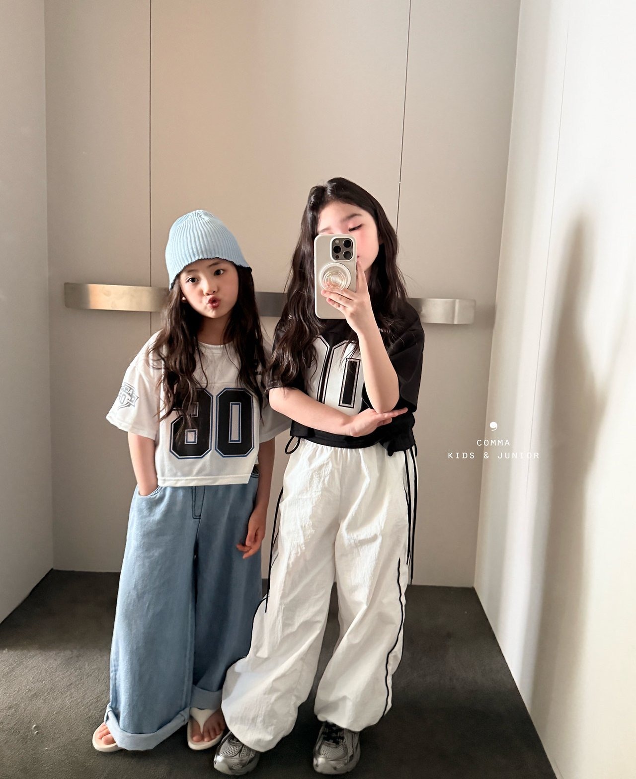 [COMMA] Cut-out mesh Tee (160/170) / [콤마] 절개메쉬티 (160/170)