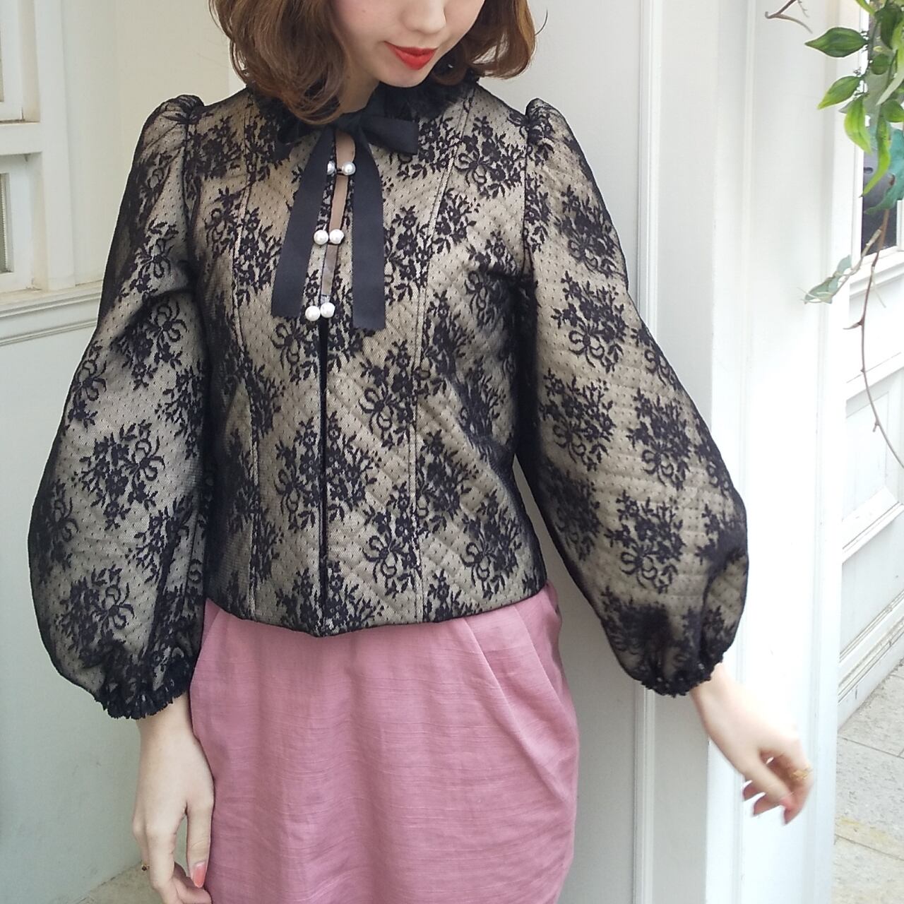 Quilting lace jacket | Lily Sunocoff Official web shop ...