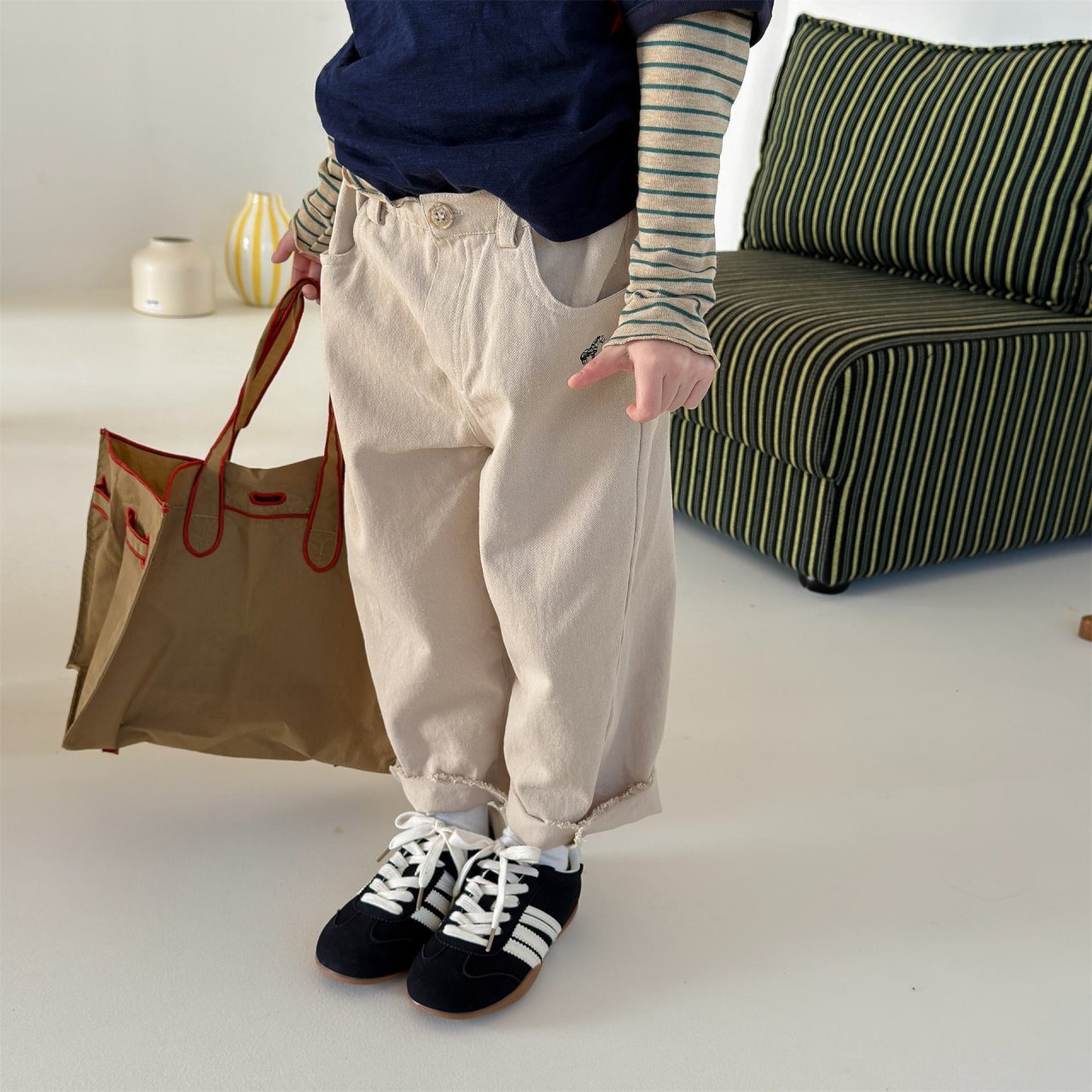[bdiary] Moel Roll-up Pants / [비다이어리] 모엘롤업팬츠