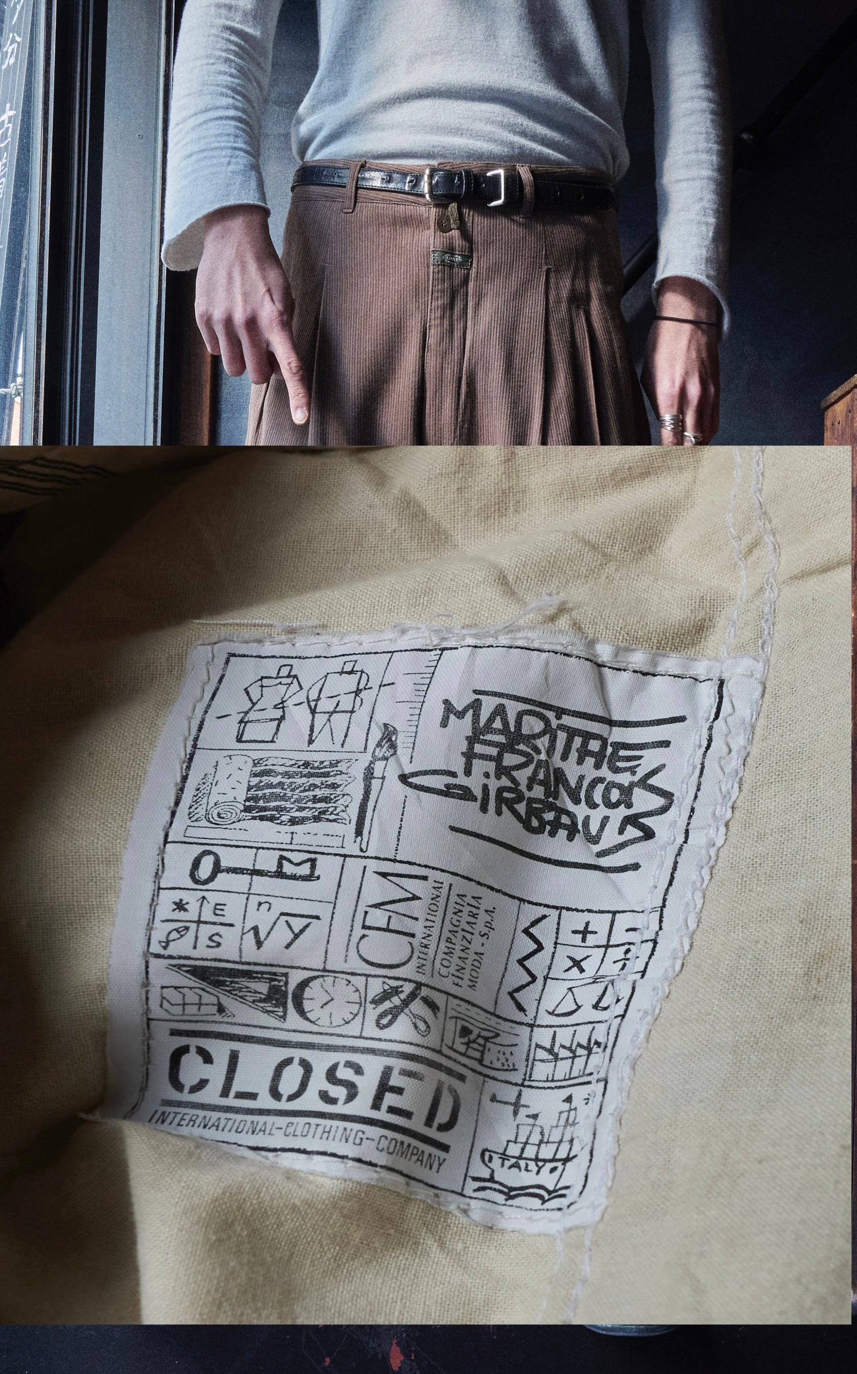 80s Marithée François Girbaud CLOSED Woven cotton rayon 80s Marithée François Girbaud CLOSED Woven cotton rayon