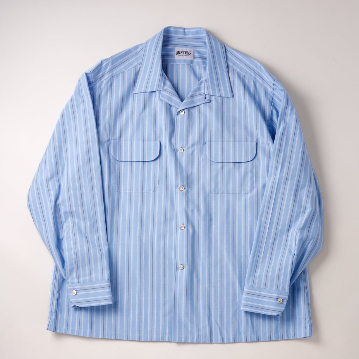 新品】MINTENS 1960s vintage cotton shirts made in Italy fabrics