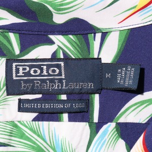 稀少 M 極美品 限定1000着 レーヨン ポロラルフローレン 半袖開襟シャツ