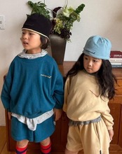 韓国子供服 / 26Autumn / MINIMAL / ストライプフードTシャツ / 秋服 *S~JM*