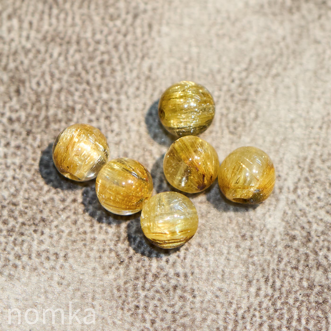 極上 ギラギラ キャッツアイ タイチンルチルクォーツＫ868 タイチンルチルキャッツアイ【6mm/高品質/ブラジル産】ビーズ／一粒