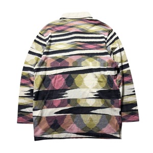 MISSONI collar switching knit polo sweater
