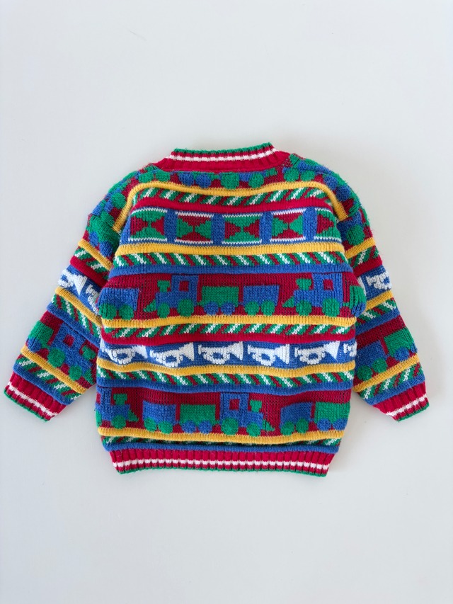 【2T相当・vintage】USA製 カラフルニット