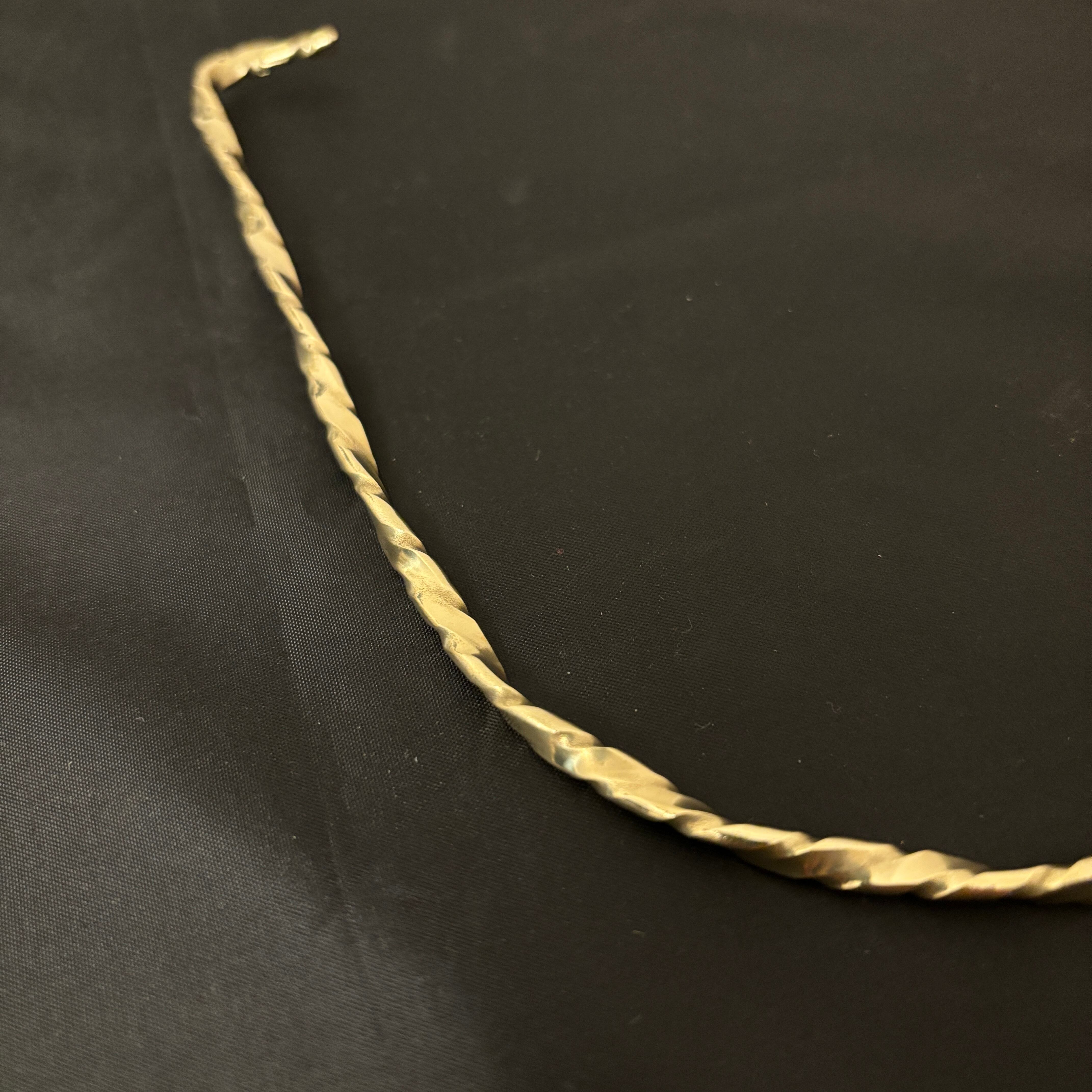 デイツ78用真鍮ベイルハンドルとトップリング 西洋 細（厚み約3