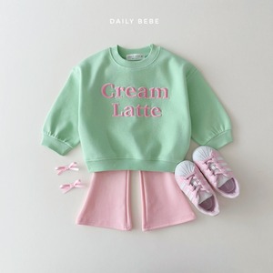 «sold out»«ジュニアサイズあり»«daily bebe» クリームラテスウェット 3colors