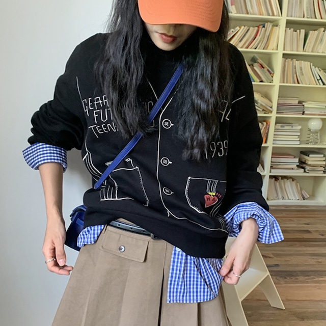 jacket design print sweatshirt J00166