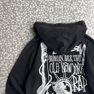 STUSSY / 00's- 自由の女神 print zip hoodie  size M