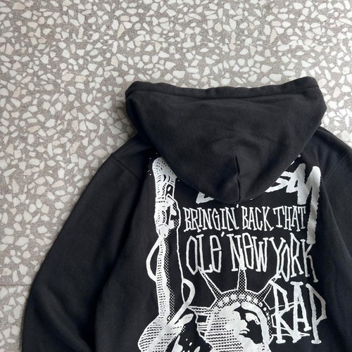 STUSSY / 00's- 自由の女神 print zip hoodie size M