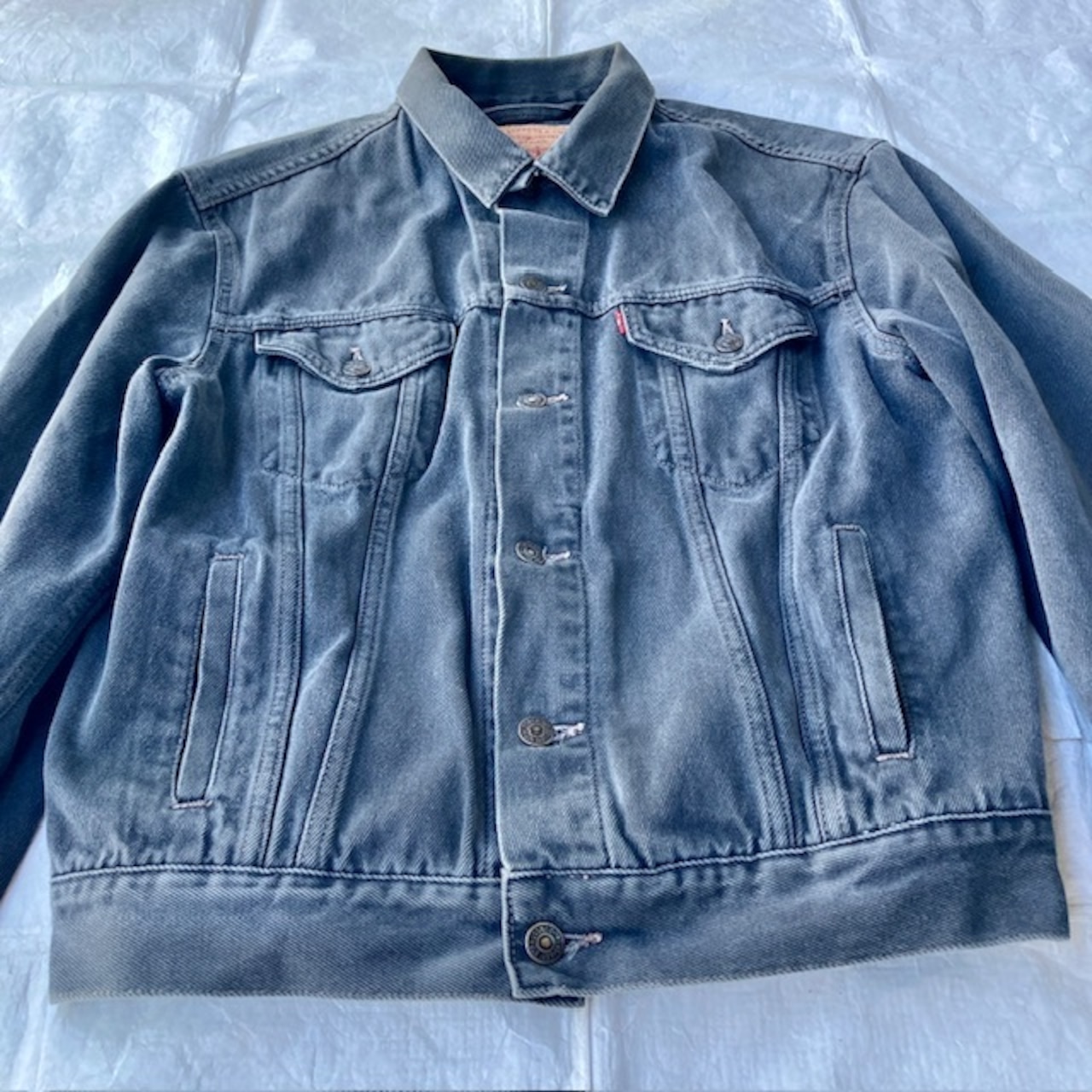 Levi’s 70503-02 イタリア製 先染めブラック デニムジャケット 画像2