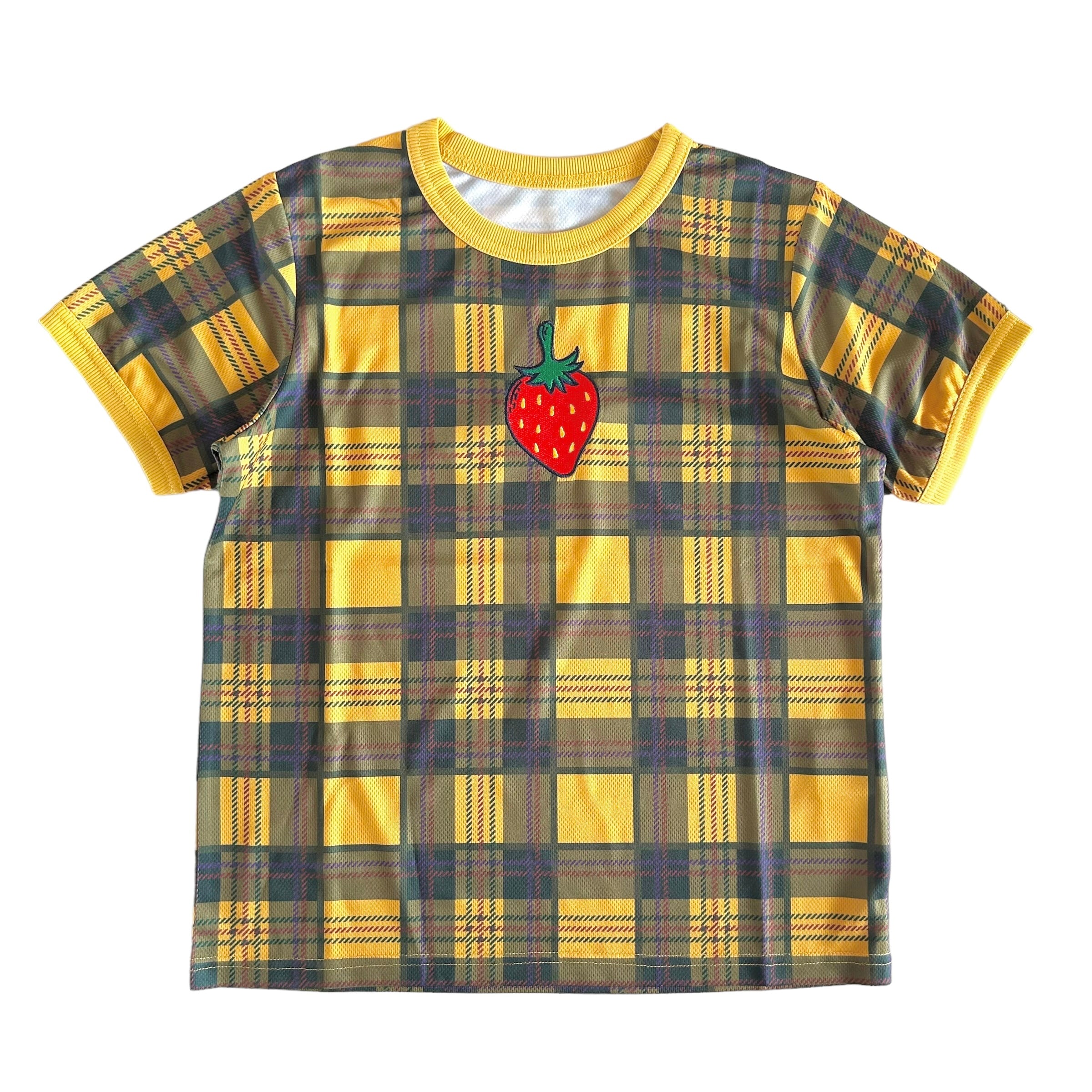 チェックミニTシャツ YELLOW | HEIHEI