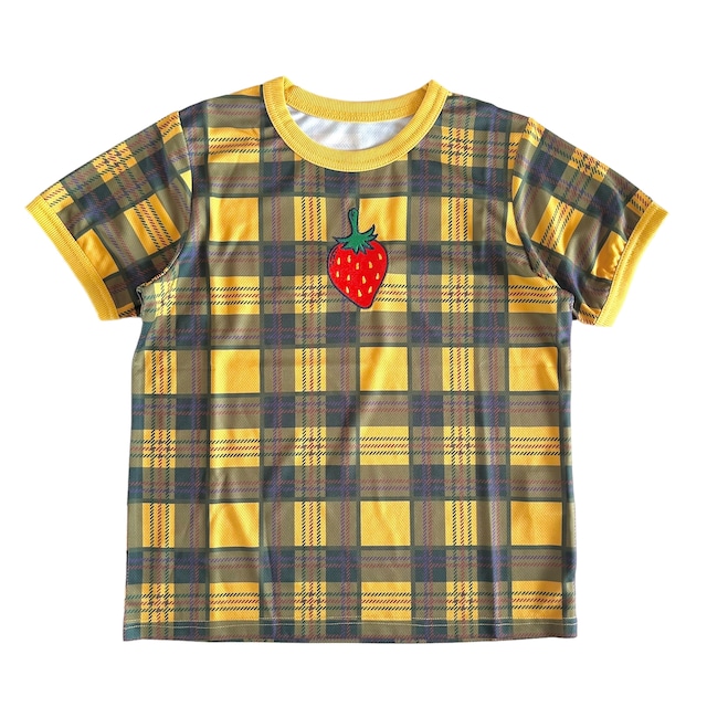 チェックミニTシャツ　YELLOW