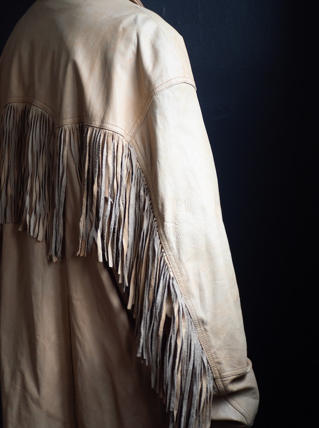 "Adventure Bound by WILSONS" '90s vintage Fringe Leather Jacket