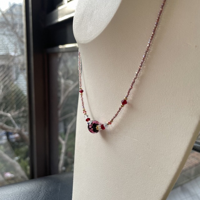 ほたる玉 ガラスのネックレス グラスロード1571 Webショップ2号店 ほたる玉 ガラスのネックレス グラスロード1571 Webショップ2号店