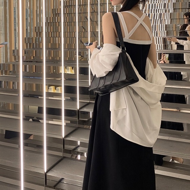 bra pad camisole dress　10296